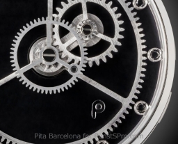 Циферблат часов Pita Barcelona: минимализм с тремя шестеренками